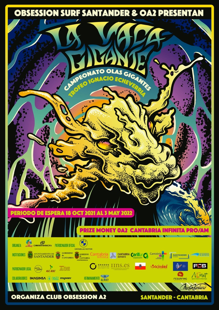 obsession_a2's tweet photo. 💥🔥 CARTEL 2021
Que sirva para agradecer, una edición más, el apoyo de tanta gente que hace posible #LaVacaGigante, desde los voluntarios hasta @cant_infinita, pasando por los patrocinadores privados, colaboradores locales, surfistas, organización, etc 🙌🏻
#OctoberSurf https://t.co/AemLOZetON