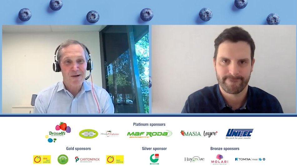 berrycongress's tweet photo. Next up, Peter Landon-Lane of VentureFruit, the new global genetics and varietal management business launched in August by T&G Global. Offer end-to-end varietal management. #berrycongress #GBC2021 https://t.co/YrLNDKH32Q