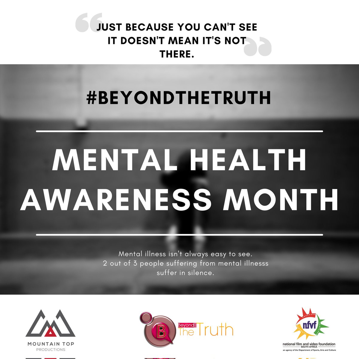 MTProduction_'s tweet photo. ...you don't have to suffer in silence.

@sadag_official :
Emergency suicide prevention :0800 567 567
24HR Line: 0800 456 789

#MentalHealth
#MentalHealthAwareness
#BeyondTheTruth
#MentalHealthAwarenessMonth
#BTTSA https://t.co/8LnKEsZome