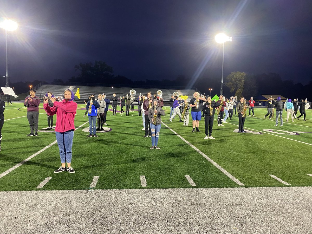 BWHSBand's tweet photo. Last morning rehearsal of the season. Perfect weather for band. #bpsne #coldband #Frozen #elsa #coldneverbotheredusanyway https://t.co/Gt2BGV3Mfa