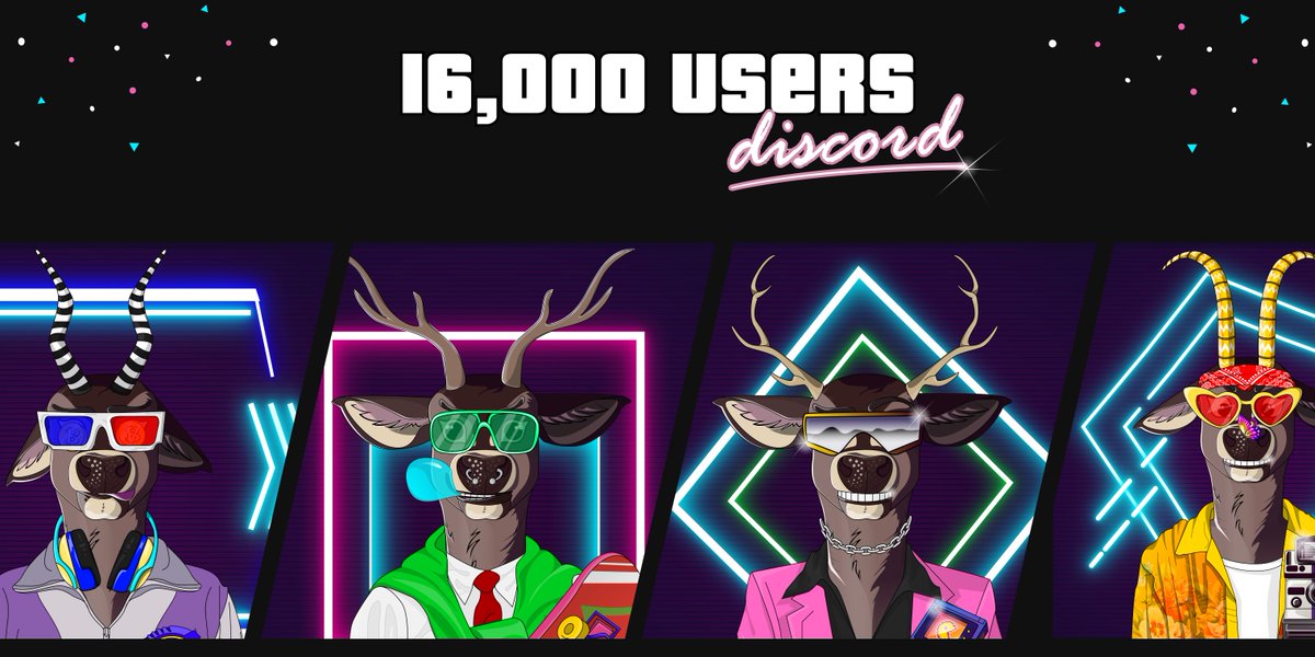 16,000 Discord members🥳🥳🥳
Thank you deer family!
Further even more💪🚀

Join our discord community if you haven't done so yet! 👉 discord.gg/WAeEbEzaaU