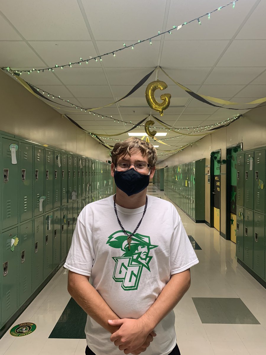 Huge congrats to our first ever Pep Student of the Week, Jared Flowers. Thanks for the gear and the idea, @GCHS_CoachMoore! Can’t wait to recognize more spirited students this year. #GCOneforAll