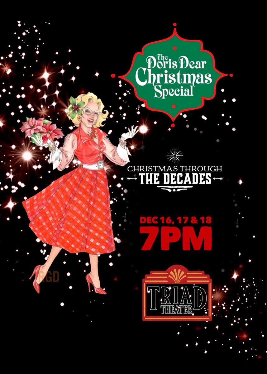 Doris_Dear's tweet photo. Start planning for the #HolidayShow @Downtownmag called “the best party of all” Doris Dear’s Christmas Special Dec 16, 17 and 18 7pm at @The_TriadNYC https://t.co/sgo7C0DaOo #dragqueen #awardwinning #housewife #storyteller #music #NYC #cocktails #livetheater #music  #DorisDear https://t.co/GOFis3xT3n