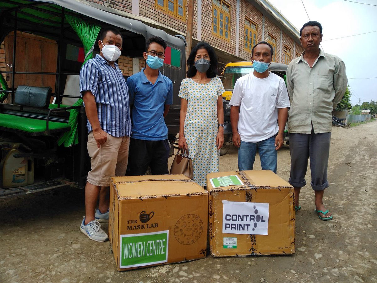 TheMaskLabIndia's tweet image. While some states are recovering from the second wave, it is important to remember that we are still fighting this pandemic. As part of our #SpreadingMasks initiative, Control Print and Sva:Trana The Mask Lab were able to help frontline workers in the state of Manipur.