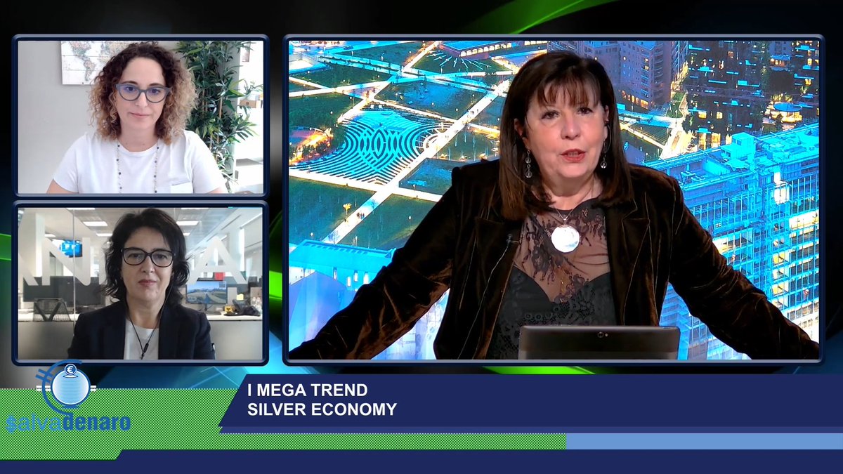 Salvadenaro's tweet photo. #silvereconomy  la #economia legata alla #terzaetà   in forte sviluppo diventa un interessante tema dii #investimento lo spiegano Cristina Pozzi e Claudia Collu nella puntata sui #Megatrend  di @ppuliafito1  in onda oggi #21ottobre ore #17,30 su https://t.co/LYA5mUkJ9o
#terzaetà https://t.co/SCwbWkqu5w