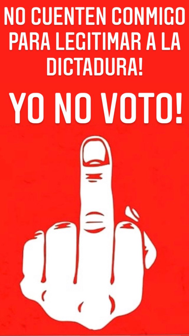 PLCMiamiUSA's tweet photo. #PLCMiami
VOTAR ES ACEPTAR QUE HAY DEMOCRACIA! 
El 7 de noviembre no habrán elecciones, habrán votaciones para prolongar la dictadura y premiar a sus adefesios. #SinCondicionesNoHayElecciones #YoNoVoto #NoHayPorQuienVotar #NoTodosSomosZancudos #YoNoVotoEnDictadura #SOSNicaragua https://t.co/Xoh0sQ2mj5