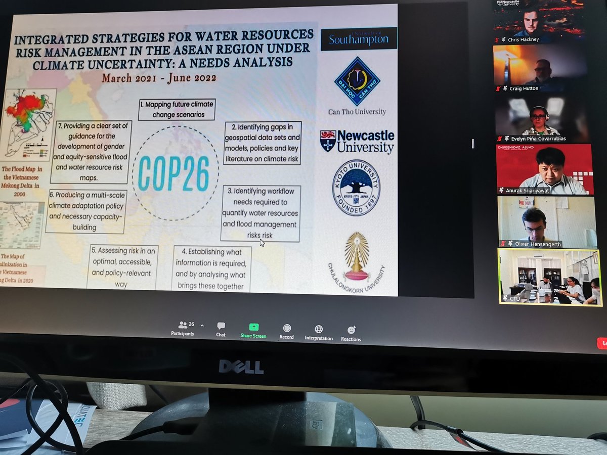 Had out first stakeholder workshop in the #MekongDelta today as part of our #COP26 <a href="/BritishCouncil/">British Council</a> RENKEI funded project on water resources risk management with <a href="/CraigHutton4/">Craig Hutton</a> <a href="/ohensengerth/">Oliver Hensengerth 🇪🇺🌈🌎</a> and colleagues at <a href="/unisouthampton/">University of Southampton</a>, Can Tho, Kyoto, Chulalongkorn &amp; AIT Universities