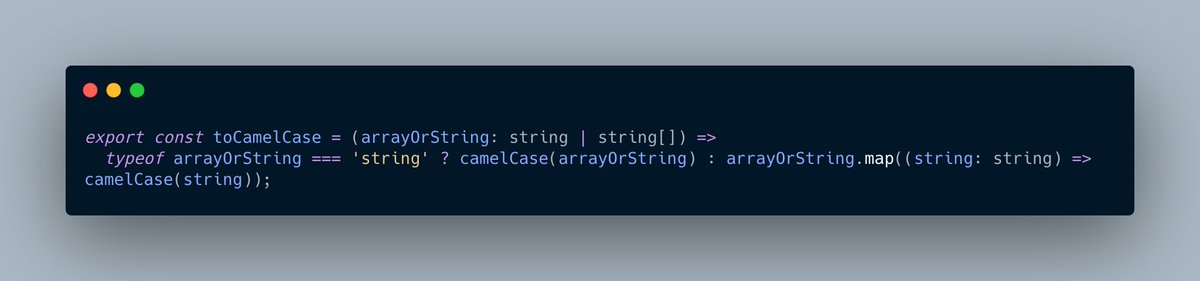 amith_raravi's tweet photo. If you have wondered why you need type guards in TypeScript, check this out:

I just added it to remove warnings (&amp; properly type) for a parameter which accepts 2 different types!

See here for more info: https://t.co/TmwZZuNTOk

#typescript #javascript #typeguard https://t.co/IhHWzJKsMO