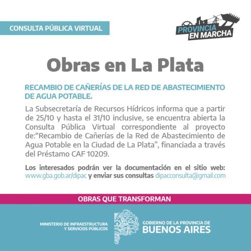 Julio_Alak's tweet photo. Por decisión del gobernador @Kicillofok tendremos la mayor inversión de los últimas décadas en obras hidráulicas en nuestra ciudad para recuperar la capacidad de distribución de agua potable y seguir mejorando la calidad de vida de las y los platenses. https://t.co/cXM600O6cx