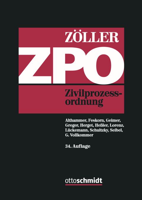 Respekt @dr_otto_schmidt: Letzte Ergänzungen im Manuskript am 11.10. Soeben Nachricht bekommen, dass die 34. Auflage des #Zöller schon online verfügbar ist!
