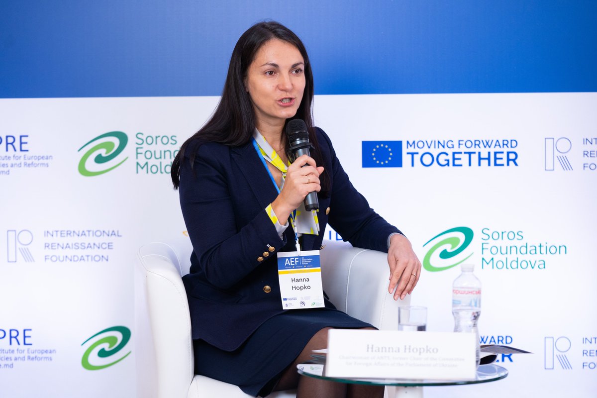 NEC_Ukraine's tweet photo. @HopkoHanna, Chairwoman of ANTS, former Chair of the Committee for Foreign Affairs of the Parliament of Ukraine
I think TRIO is about friendship and how we are really fighting to support each other in this geopolitical ambitions in Euro-Atlantic perspectives. 
#EUassociationTRIO https://t.co/Qg4ZfwXNYP