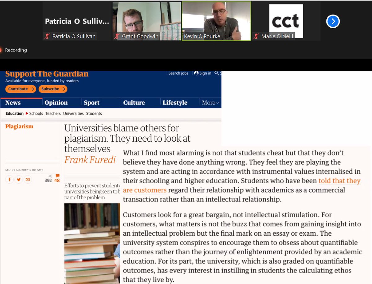 HECA_IRL's tweet photo. @kcor1964 enthusiastic account of plagiarism in all sections of society critically challenges #AcademicIntergrity & the need for #highered to engage more on academic dishonesty & for #highered to reflect on their own values & reframe perspectives on it.#HAQEF
#HECAPD #NFSeminar https://t.co/LMkmmNG2Lq