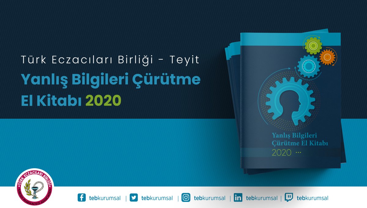 tebkurumsal's tweet photo. Türk Eczacıları Birliği, Teyit’in Türkçeleştirdiği “Yanlış Bilgileri Çürütme El Kitabı”nı Bastırarak Eczacılık Öğrencilerine Ulaştırdı

Yanlış Bilgileri Çürütme El Kitabı’yla eczacılık öğrencilerinin yanlış bilgiye karşı güçlendirilmesi hedefleniyor.
👉https://t.co/028uzaNsZI https://t.co/MGhsYPVSCu