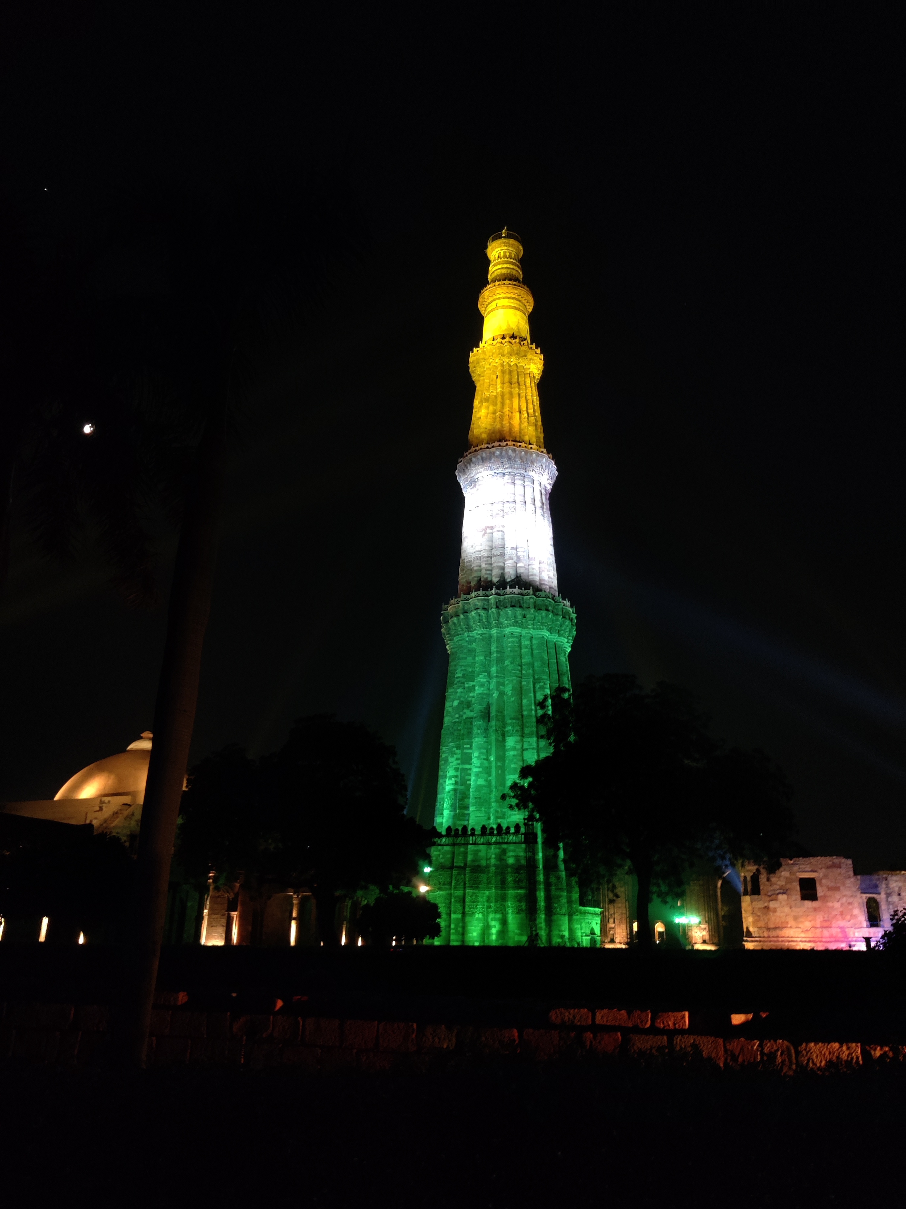 NDTV on X: "Qutub Minar lit in colours of Indian Flag to mark 100 crore  #Covid_19 jabs milestone https://t.co/udvsKzzRLy" / X