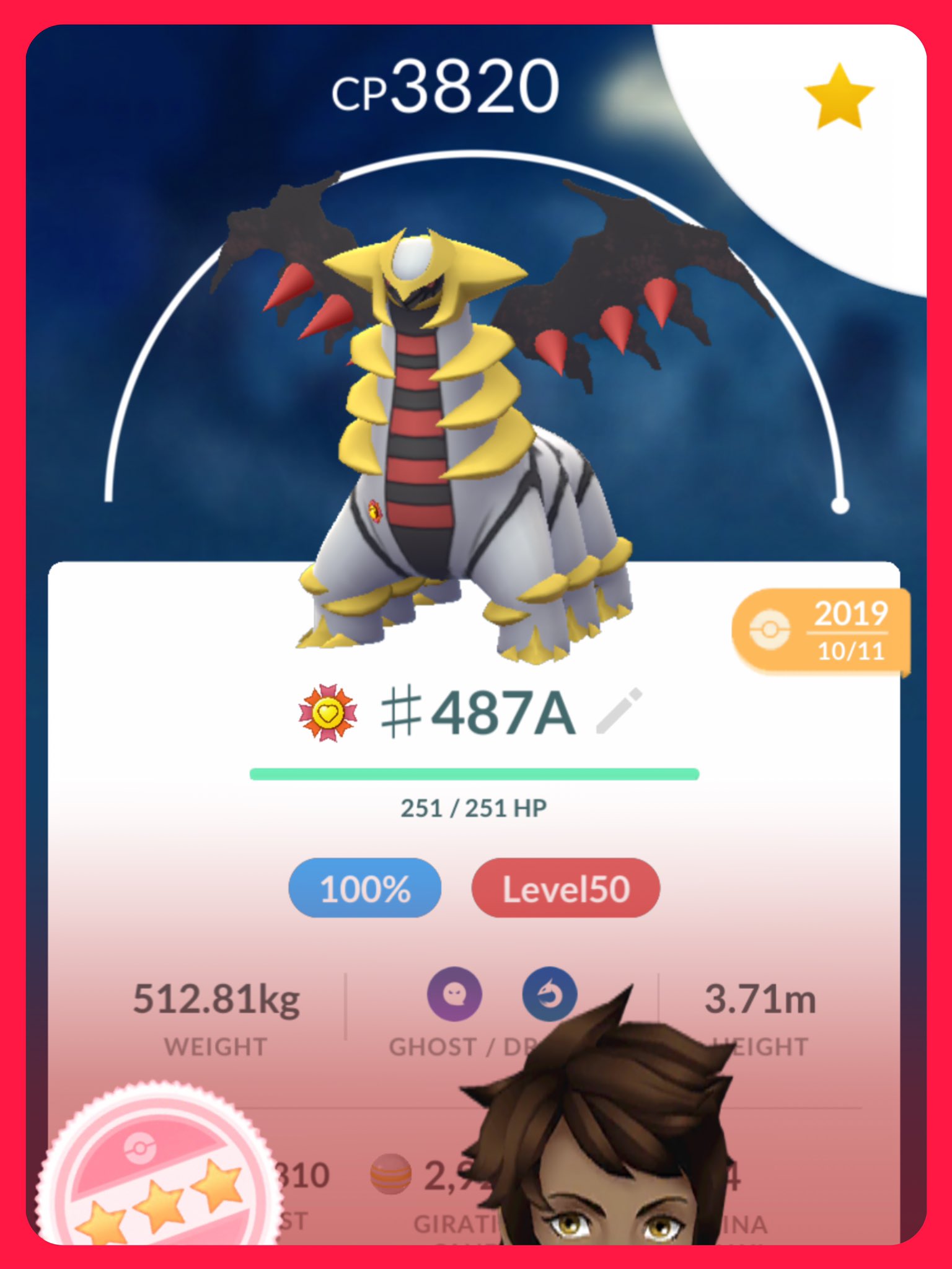 Pokémon GO Shiny Giratina / Giratina (Altered) Level 40 / Level 50