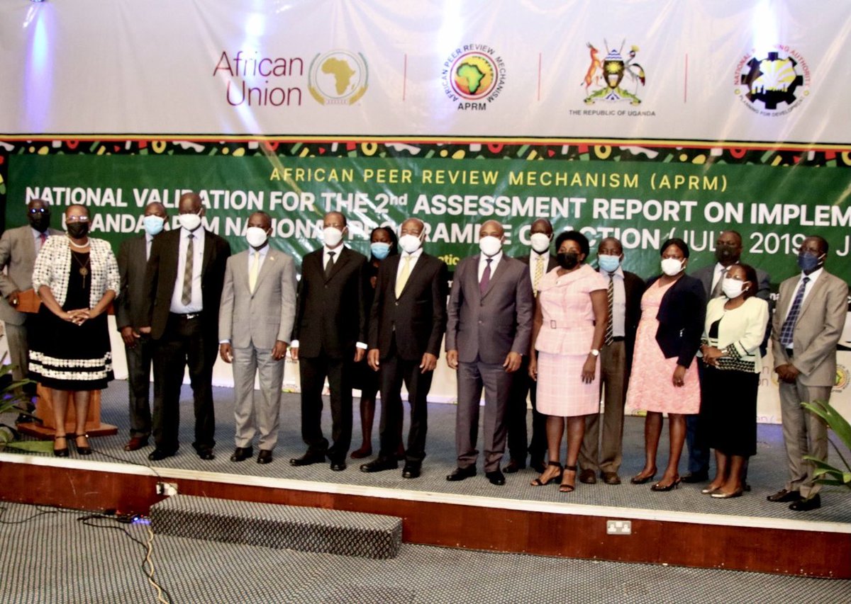 ...principles, codes and standards in four thematic areas: Democracy and Political Governance; Economic Governance and Management; Corporate Governance; and Socio-Economic Development.

#Uganda 🇺🇬 #APRMValidation #APRM