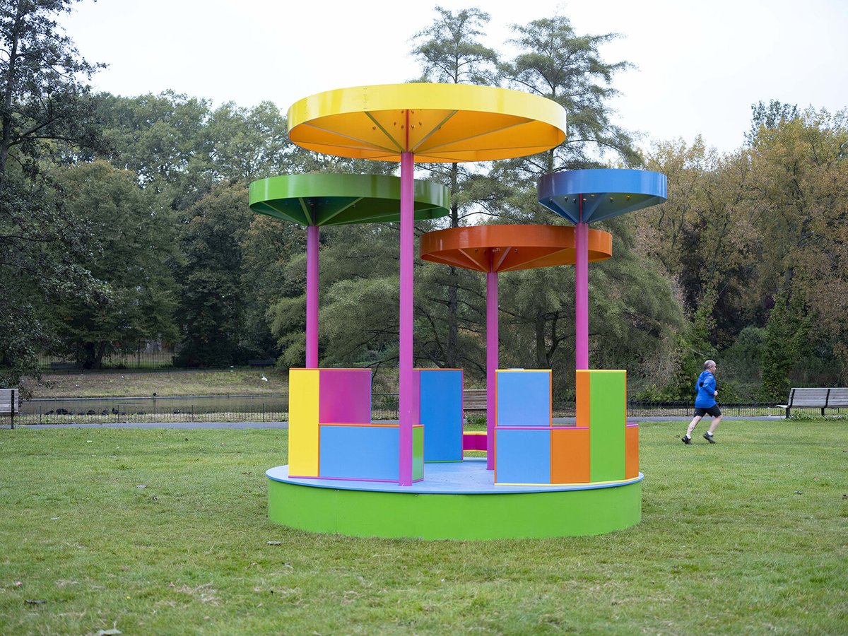 A thoughtful x6 wk collaboration between <a href="/RIBA/">Royal Institute of British Architects</a> <a href="/Poor_collective/">POoR_Collective</a> and students from Mayesbrook Park School. The final installation expresses the young people’s "collective experiences of central London as a mythical place – a landmark in their memory" tinyurl.com/fyhtk68d