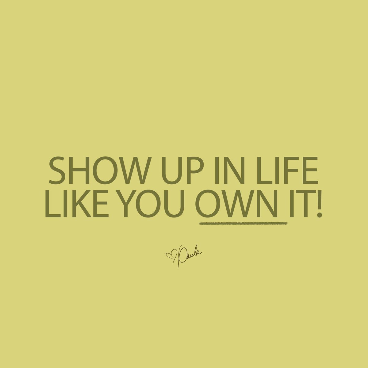 Paula_White's tweet photo. Show up in life like you own it! https://t.co/fwxHP4aCON