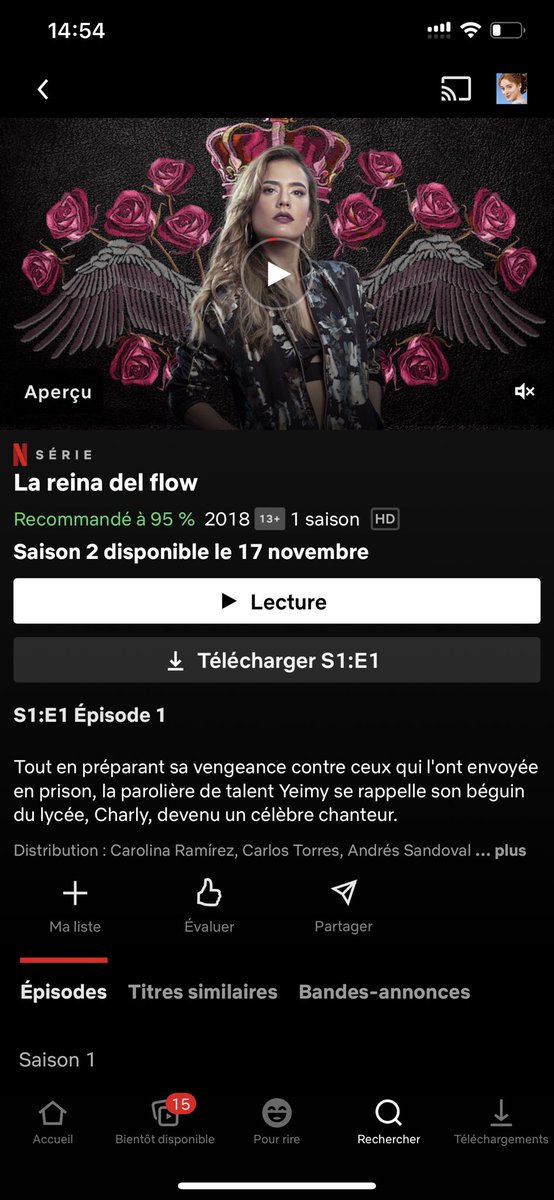 kdkdkd50633697's tweet photo. @NetflixFR fallait annoncer ça depuis le temps que je demande ! La reina del flow 2 le 17 novembre 🎉😍 https://t.co/CxxVMayoG3