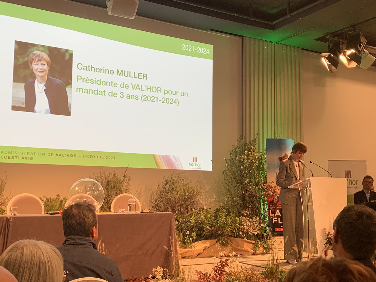 Félicitations à Catherine Muller nouvelle présidente de l’interprofessionnel Val’hor !