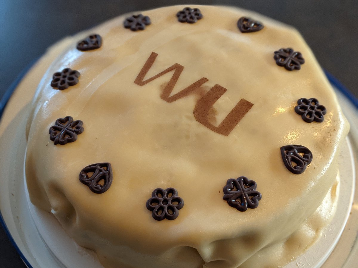 dbanck's tweet photo. Marking my last days at weluse with a homemade marzipan cake 🍰 https://t.co/C5YCDFmGsy