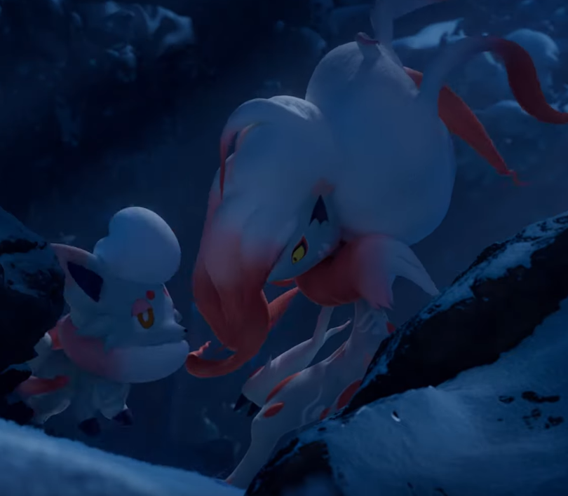 SiteEternia's tweet photo. Zorua et Zoroark d'Hisui ont été dévoilés officiellement dans la vidéo en clair : https://t.co/5NrotMDSUN https://t.co/mKdwVpEB5A