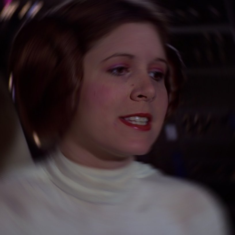 starwarsposting's tweet photo. in honor of what would’ve been carrie fisher’s 65th birthday, here’s a hanleia one ❤️ https://t.co/EJvYwjTkRJ