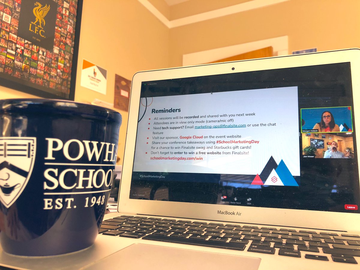 Coffee is ready. All set for a great day of learning at <a href="/Finalsite/">Finalsite</a> #SchoolMarketingDay