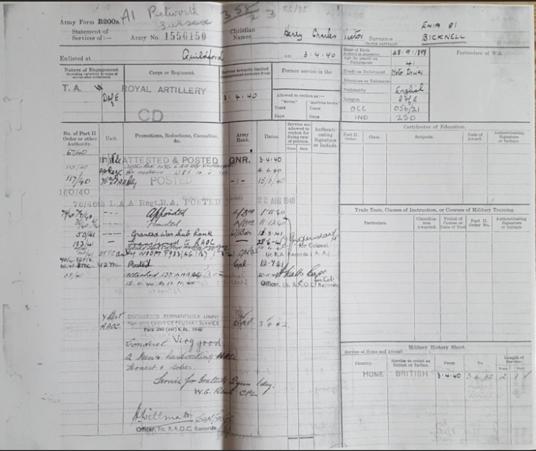 GenealogyLuke's tweet image. Is anyone able to please help with #WW2 service record? 

'Transferred to #RAOC attached tech college Melton Mowbray'

Units are 2TTC and 12TTC.

I can't find anything about a tech college there or what the 2 and 12 TTC are. 

#Genealogy #worldwar2 #history #archive #archives