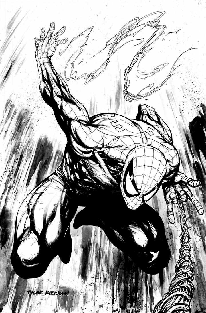 RT @theaginggeek: Spider-Man by @TylerKirkhamArt 
#SpiderMan https://t.co/j50rfslM6Q