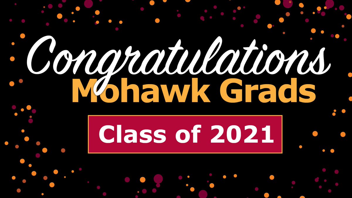 MohawkAlumni's tweet photo. Congratulations to the Class of 2021 celebrating their graduation today!
#MohawkGrad https://t.co/sGDc1g7Jtp