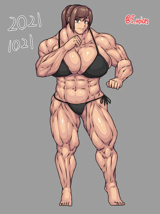 ボディビル模写。 