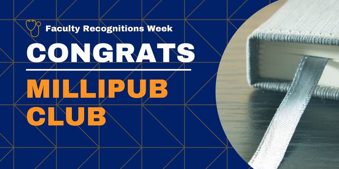 WinshipAtEmory's tweet photo. Congrats to the Winship members inducted to the Millipub Club honoring current @EmoryMedicine faculty who have published one or more individual papers throughout their careers that have each garnered more than 1,000 citations. ➡️ https://t.co/jW6MmL72Ts #facultyrecognitionsweek https://t.co/QTqQzLMp0Y