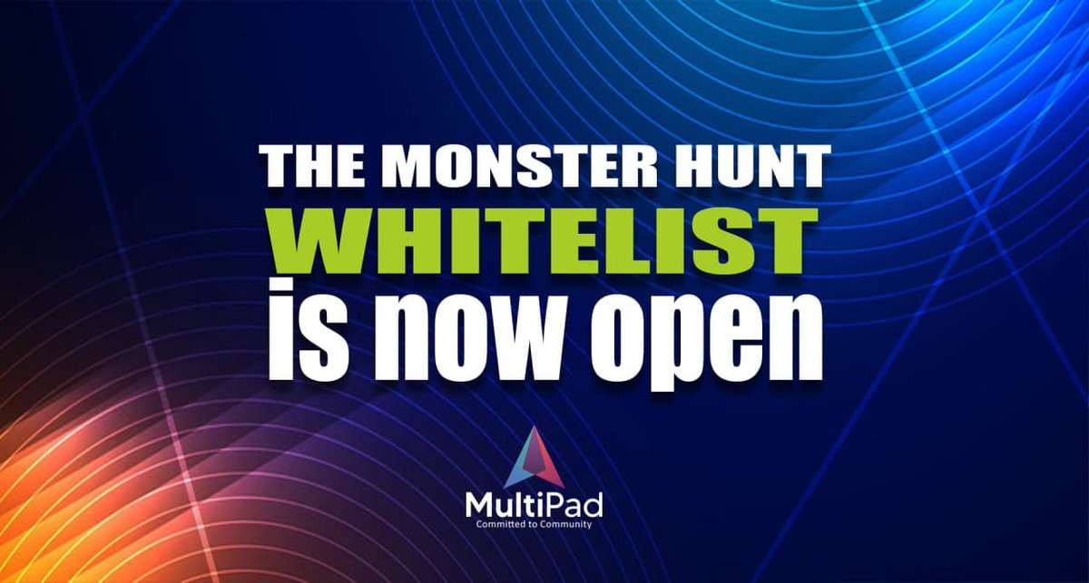 MultiPad (@multi_pad) on Twitter photo The whitelist is open for our EXCLUSIVE <a href="/bcmhunt/">Blockchain Monster Hunt</a> #INO on #MultiPad!🤩
Get your RARE Dark Elemental 'Drakis' custom-designed 'M' playable monster!😈
✅Join the whitelist: bit.ly/3n8BGN2
- Minimum 20K $MPAD must be held
- 100K+ $MPAD holders get guaranteed allocations! The whitelist is open for our EXCLUSIVE <a href="/bcmhunt/">Blockchain Monster Hunt</a> #INO on #MultiPad!🤩
Get your RARE Dark Elemental 'Drakis' custom-designed 'M' playable monster!😈
✅Join the whitelist: bit.ly/3n8BGN2
- Minimum 20K $MPAD must be held
- 100K+ $MPAD holders get guaranteed allocations!