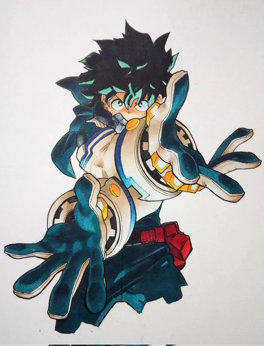 デク描きましたヽ(*'∀`)ノ
グラデーション難しい…
気が向いたら背景描きます
#ヒロアカ #模写 