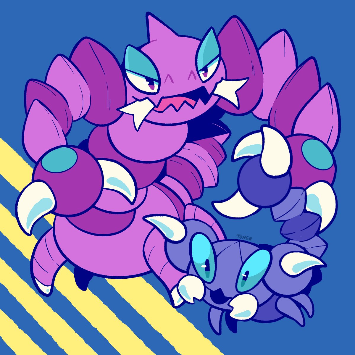 ポケモン「Elite Four Aaron's Drapion destroying me」🦇 Tiny Tone 🔜 Megacon