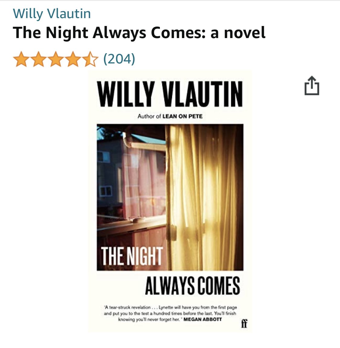 Colly54386's tweet photo. @goodreads The night always comes by Willy Vlautin https://t.co/GPVHkM6VYR