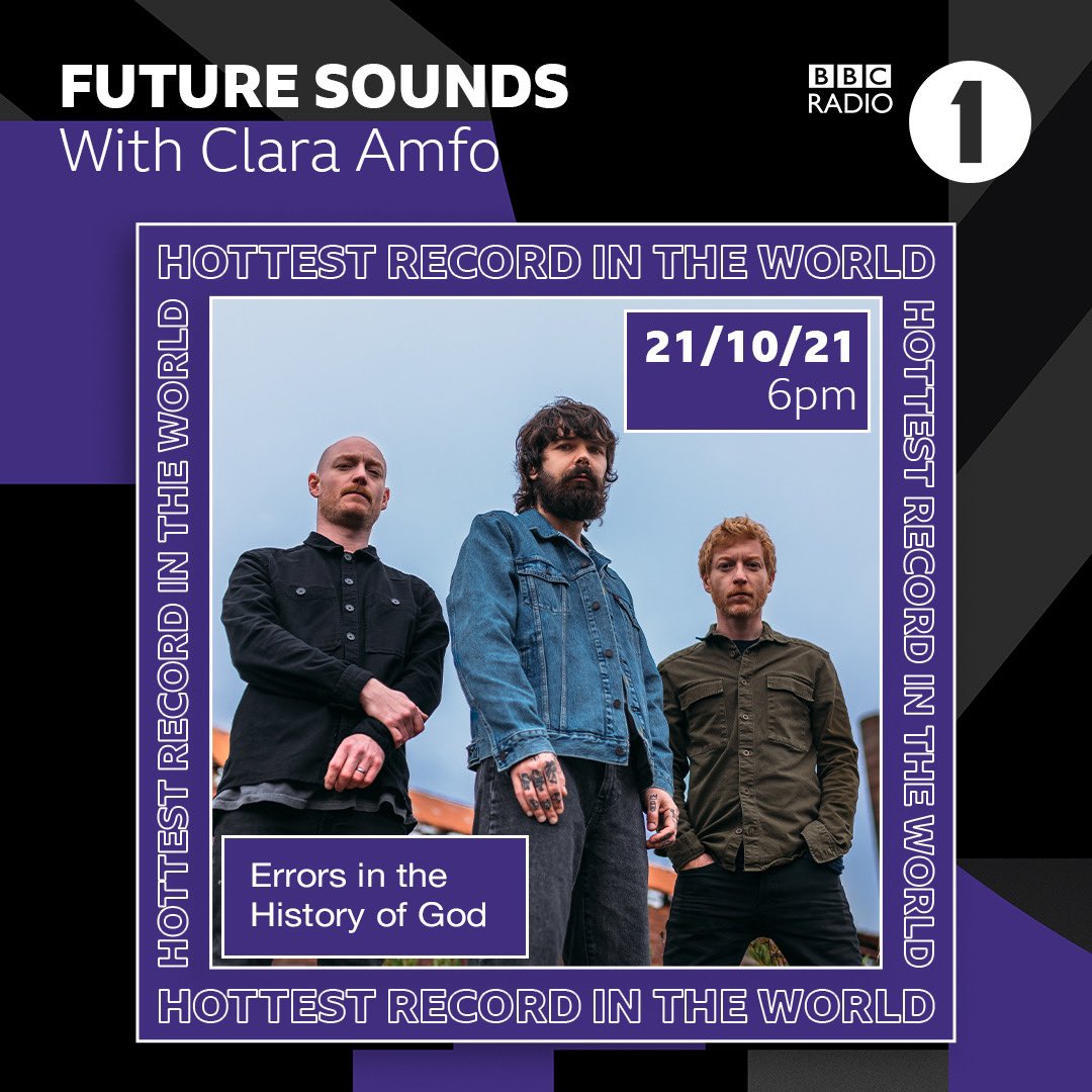 Biffy Clyro (@biffyclyro) on Twitter photo Ahead of the release of 'The Myth of the Happily Ever After' tomorrow, new track 'Errors in the History of God' will receive its exclusive first play on <a href="/BBCRadio1/">BBC Radio 1</a> with Clara Amfo tonight. Tune in from 6pm at bbc.co.uk/radio1 #hottestrecord Ahead of the release of 'The Myth of the Happily Ever After' tomorrow, new track 'Errors in the History of God' will receive its exclusive first play on <a href="/BBCRadio1/">BBC Radio 1</a> with Clara Amfo tonight. Tune in from 6pm at bbc.co.uk/radio1 #hottestrecord