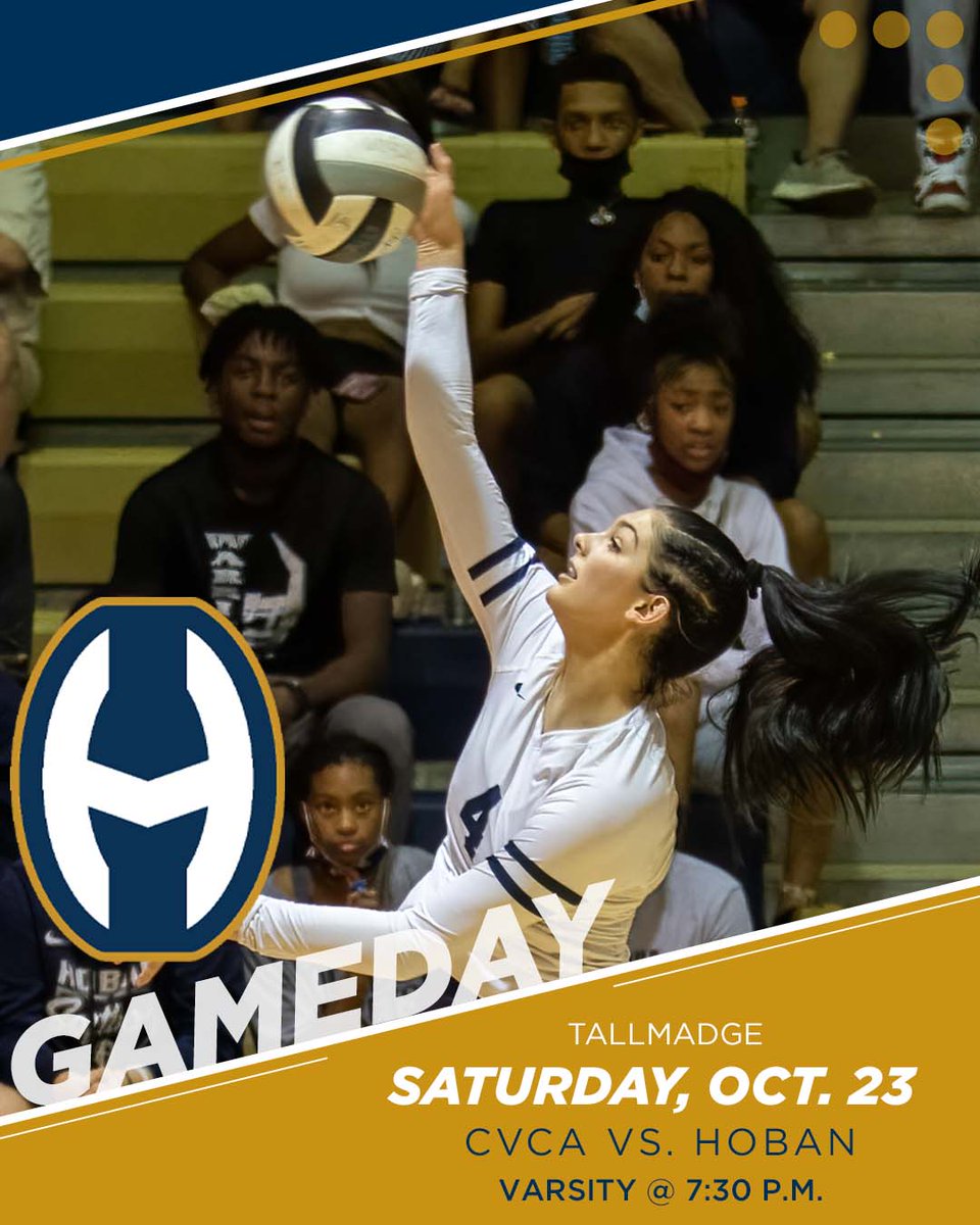 HobanAthletics's tweet photo. GAMEDAY - Girls volleyball plays 
Cuyahoga Valley Christian Academy today at Tallmadge in the @OHSAASports Sectional Final. @HobanGirlsVball
 #GoKnights https://t.co/aB2nqOrqyg