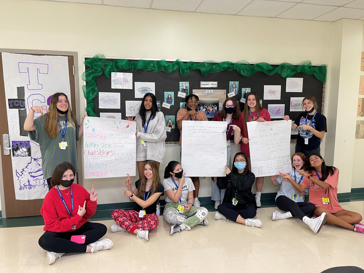PALS students in action! Training on Community Building Circles  @JasperJaguars