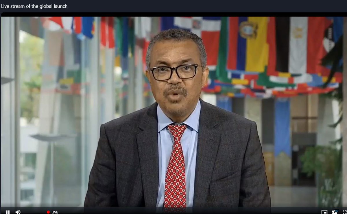 TheLancet's tweet image. "The argument for rapid climate change action has never been clearer. The Lancet Climate Countdown is an essential score card for how our work is going. I hope this year's report elicits action that is so urgently needed"

@DrTedros @WHO at global launch of the #LancetClimate21