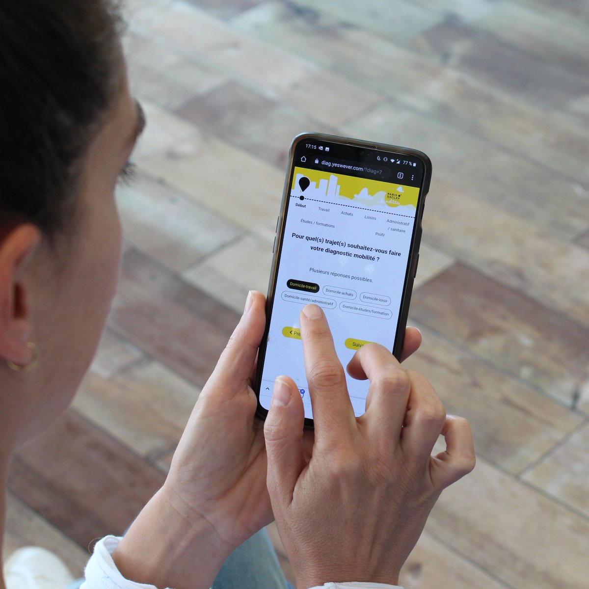 agglopariSaclay's tweet photo. 55% des Français estiment ne pas avoir le choix de leur moyen de déplacement(@FondationNH)
✅Une solution: #mamob
Faites le diagnostic de votre mobilité en ligne afin de trouver les moyens de transport les plus adaptés à vos besoins🚲🛴🚅🚌🚘🚶♀️.
👉https://t.co/lz2nT2EplB https://t.co/xxY0aaLdVV