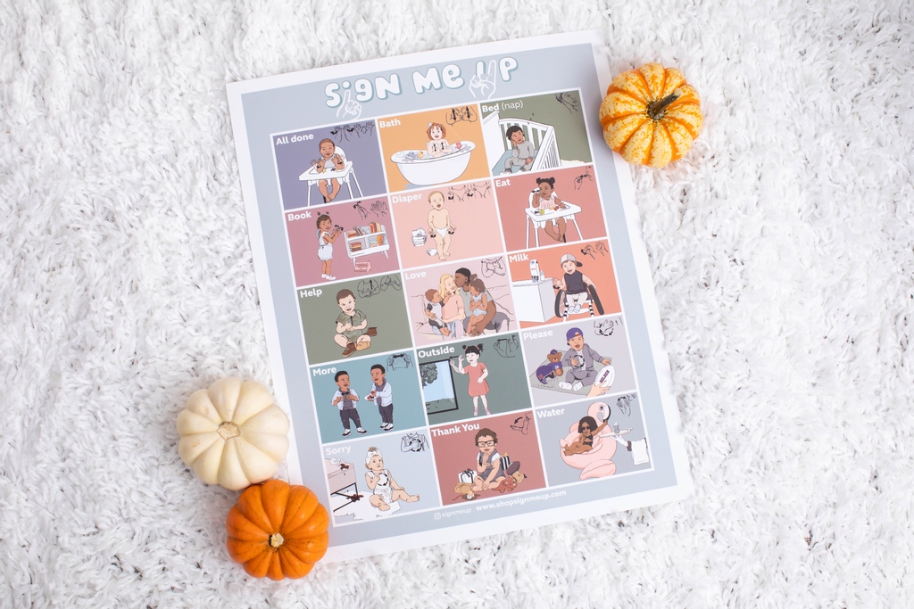 shopsignmeup's tweet photo. Did you know ... Sign Me Up has posters? 
⁠
YEP! This educational poster is the go-to supplemental resource to our 15 starter signs in our board book 📚🥰.⁠
⁠
Head to our shop at link in bio to check out them out!⁠
⁠
xoxo,⁠
Team Sign Me Up⁠ https://t.co/HECxNFAf2V