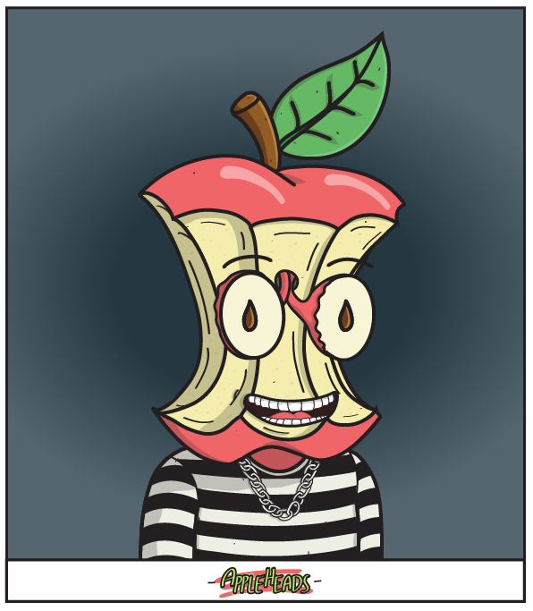 AppleHeadsNFT's tweet photo. Gm #NFTcommunitiy  keep it crisp! https://t.co/EWPPUrVukG