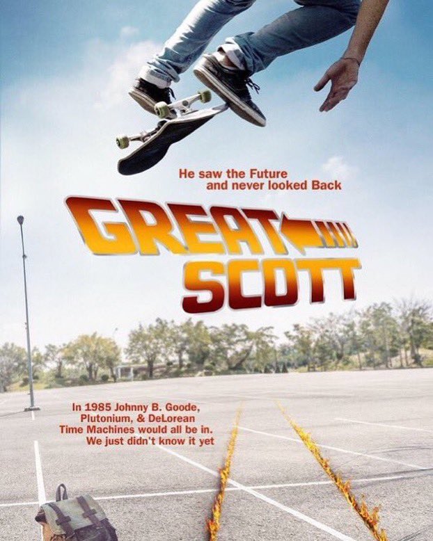GreatScottFilm's tweet photo. Happy Back to the Future Day Everyone!!! He saw the Future and never looked Back - Great Scott Official Teaser Trailer Live Here: https://t.co/789QNhBCUc
#GreatScottMovie #BackToTheFuture #BacktotheFutureDay https://t.co/UuO0xtFBDy
