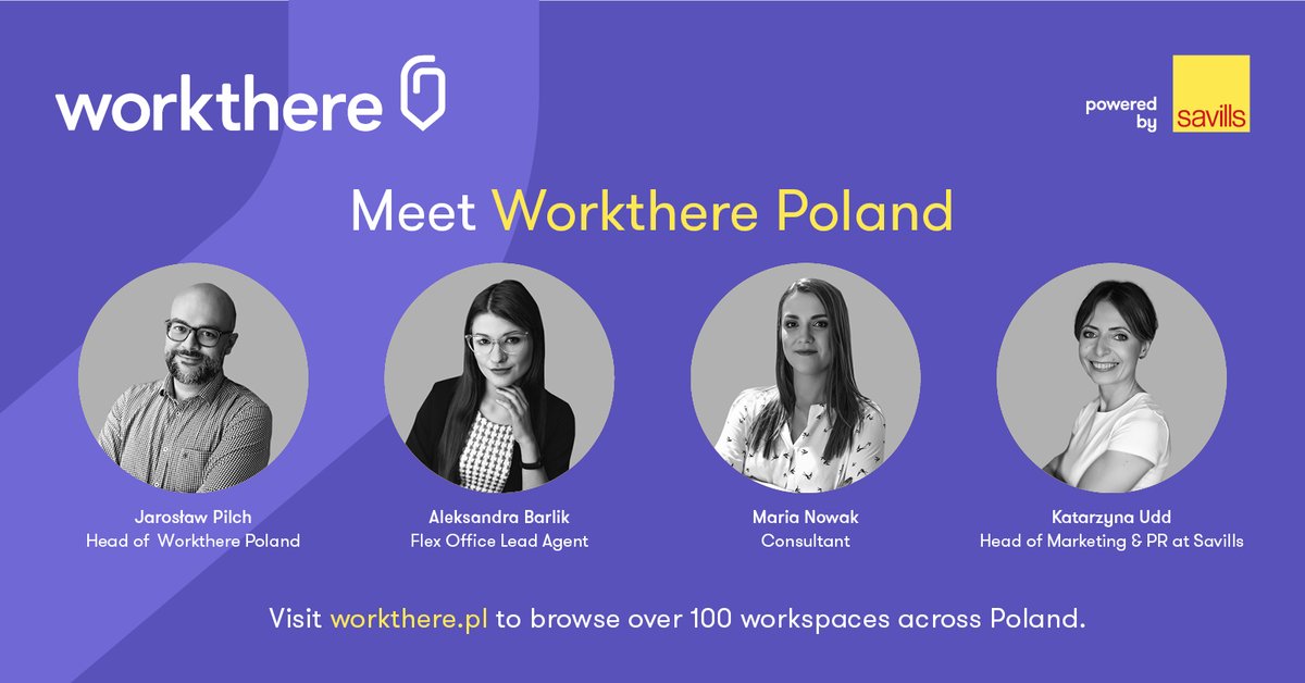 We're excited to introduce our Workthere #Poland team!

Looking for a flex #office? Get in touch with our team: workthere.com/pl-pl/contact-…