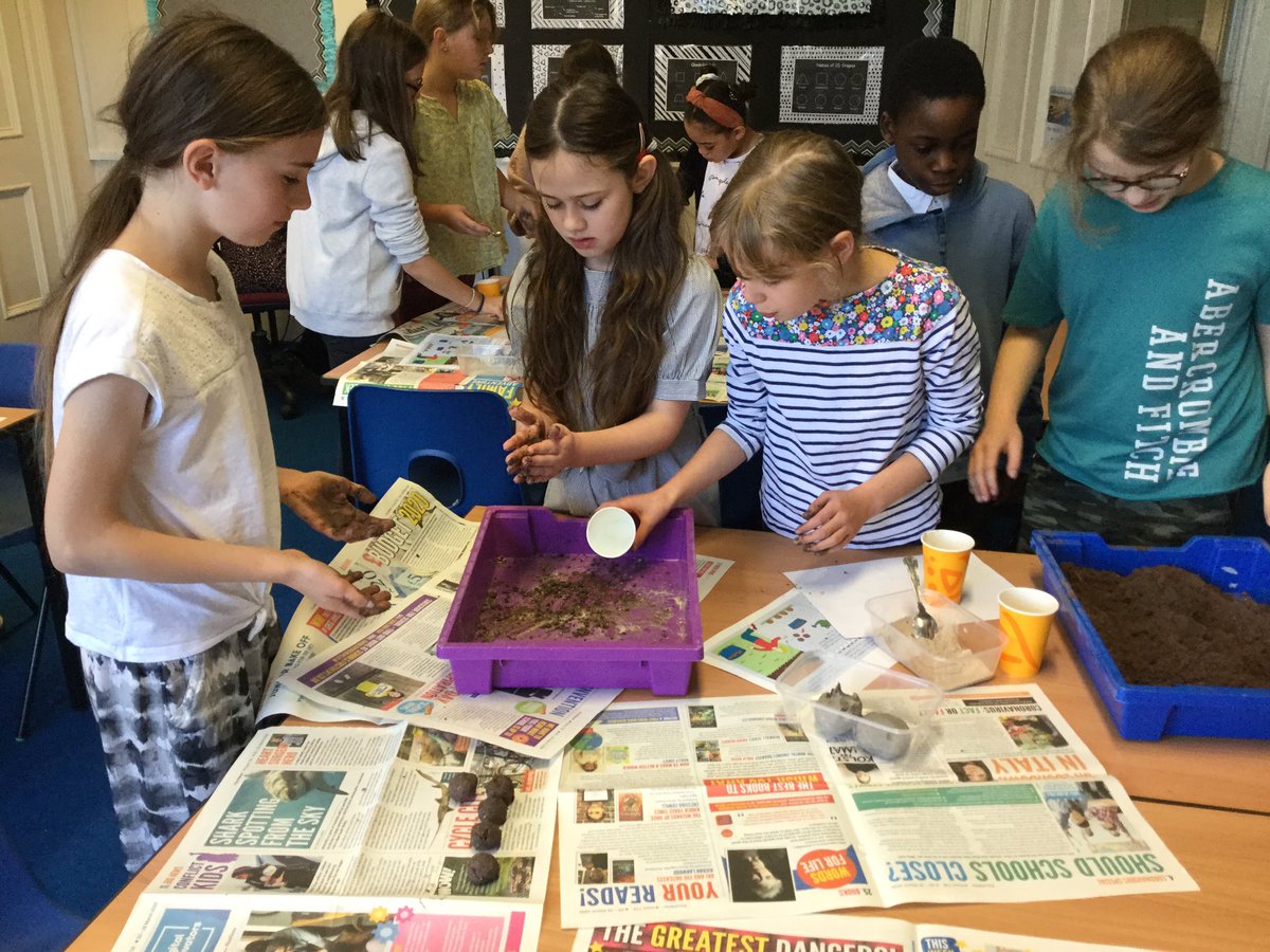 CarrdusYear5's tweet photo. As part of our ‘Dear Earth’ whole school theme, Years 5 and 6 have made seed bombs today as part of our work looking at how to ‘Save the Bees’. Tomorrow we will design packaging for them in DT. @CarrdusSchool #KS2STEM https://t.co/k0tn3UMwn9