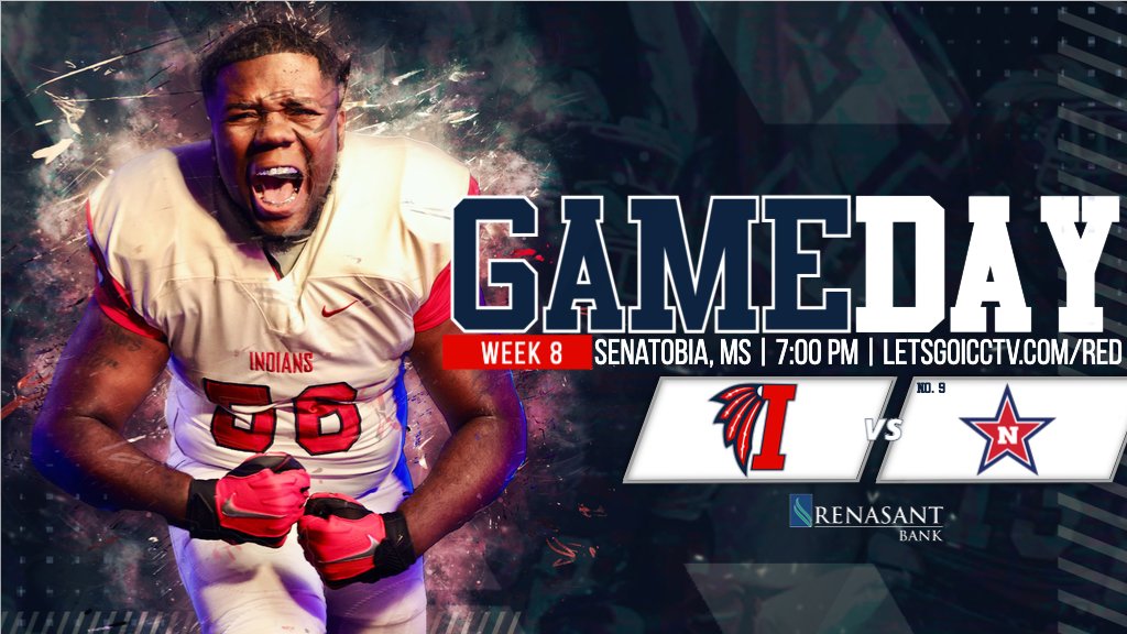 GAMEDAY!
🆚 No. 9 Northwest
📍 Senatobia, MS
⏰ 7:00 p.m.
💻 LetsGoICCTV.com/red
📻 <a href="/tupelosupertalk/">Supertalk Tupelo 101.9 FM</a> 101.9 FM
🏹 #RollTribe | #ICCFootball