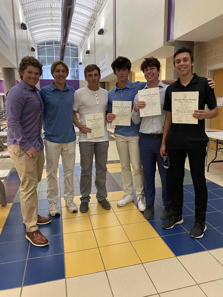 Couldn’t be prouder of the dudes right here. Congrats to our 6 National Honor Society inductees 

<a href="/prhs_athletics/">Porter Ridge Athletics</a> <a href="/PorterRidgeHSNC/">Porter Ridge High School</a>  <a href="/kimfisenne/">Kim Fisenne</a> <a href="/AGHoulihan/">Andrew G. Houlihan</a> 
#SwordsUp