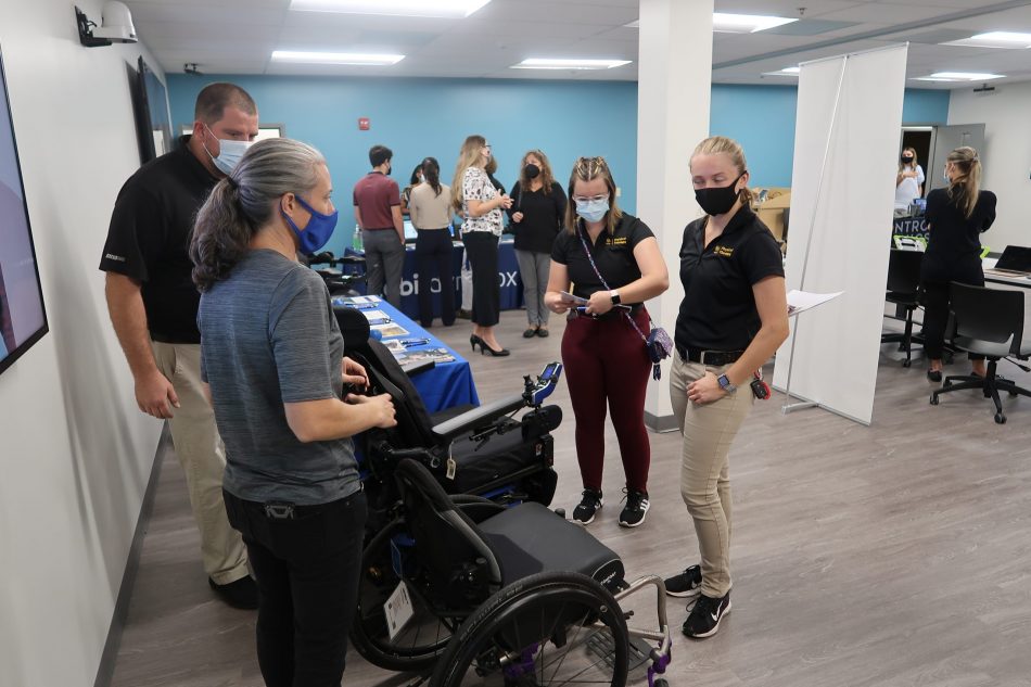 ucfchps's tweet photo. The inaugural UCF Assistive Technology Fair showcased a vast array of AAC technology. Students learned how the tech can benefit patients, and community members were connected to new resources. 

Small steps, big impact!
https://t.co/INw9gYNW07

#AACAware21 #AACAwarenessMonth https://t.co/BCz9CJSrtG